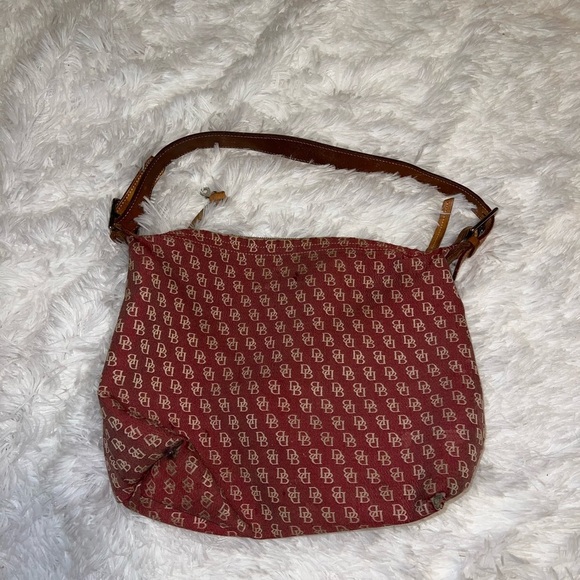 Dooney & Bourke Red Shoulder Mini Bag Y2K - Picture 1 of 8